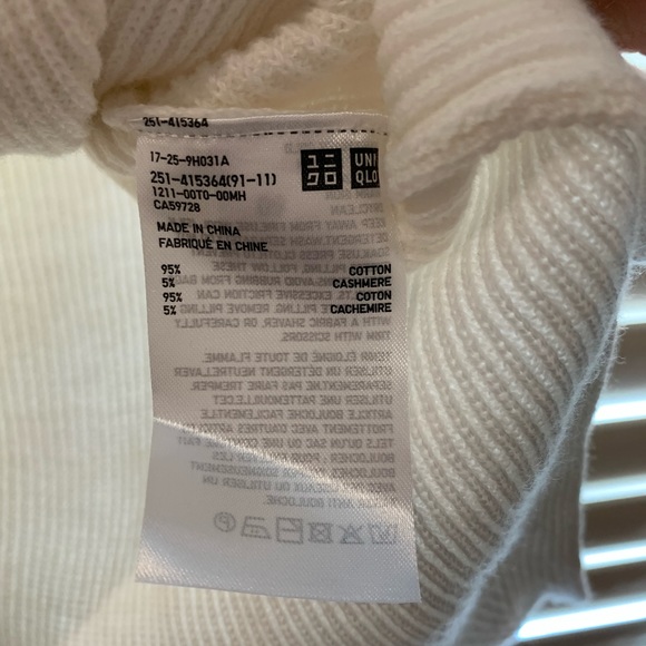 Uniqlo Cotton Cashmere Boxy Boat Neck Sweater - Picture 7 of 10